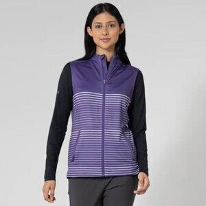 NEW Levelwear Breeze Vest in Purple Reign / White Size Small